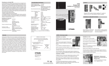 Spectra Precision CR700 Combination Laser Receiver Mode d'emploi | Fixfr