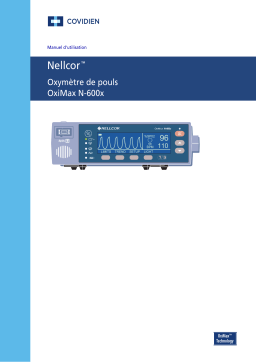 Covidien OxiMaxTM N-600x Pulse Oximeter Manuel utilisateur