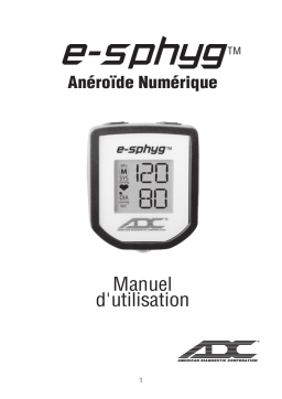 ADC e-sphyg™ Digital Pocket Aneroid Sphyg Mode d'emploi