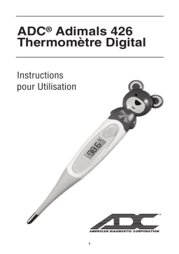 ADC Adimals® 426 10 Second Digital Thermometer Mode d'emploi