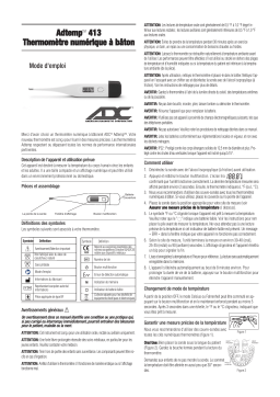 ADC Adtemp™ GPK 30 - 40 Second Digital Thermometer Kit Mode d'emploi