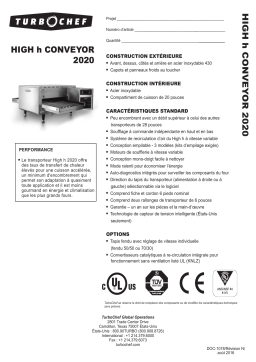 TurboChef High h Conveyor 2020 spécification