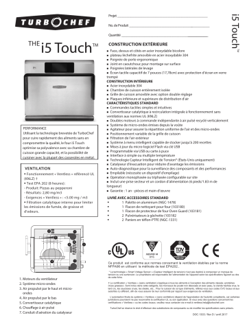 TurboChef I5 spécification | Fixfr