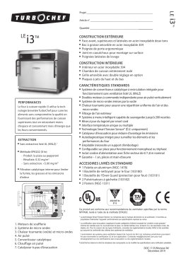 TurboChef i3 spécification