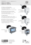 S+S Regeltechnik HYGRASGARD&reg; KFF-U Duct humidity sensor Mode d'emploi