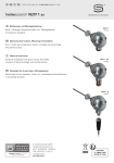 S+S Regeltechnik THERMASGARD&reg; RGTF1 Pt100 200mm Duct temperature sensor / flue gas temperature sensor Mode d'emploi