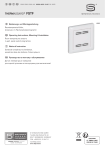 S+S Regeltechnik THERMASGARD&reg; FSTF1 Pt100 Room temperature sensor in panel switch programme Mode d'emploi