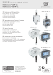 S+S Regeltechnik HYGRASGARD&reg; AFF-SD-U On-wall humidity sensor / outdoor humidity sensor Mode d'emploi