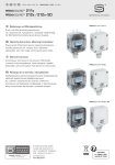 S+S Regeltechnik PREMASGARD 2111 Pressure, differential pressure and volume flow measuring transducers Mode d'emploi