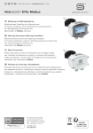 S+S Regeltechnik PREMASGARD 8148-Modbus Duct humidity and temperature sensors Mode d'emploi