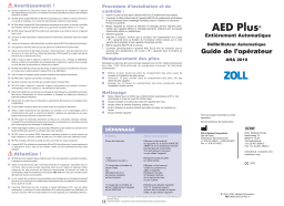 ZOLL AED Plus Fully Automatic Mode d'emploi