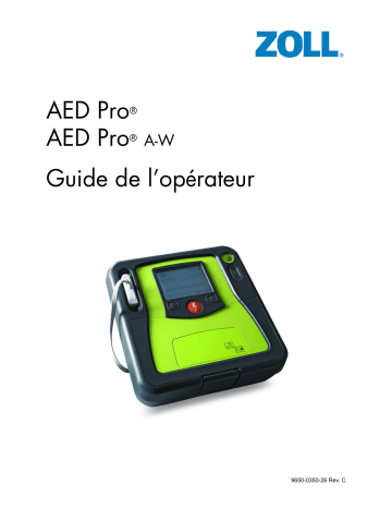 ZOLL AED Pro Automated External Defibrillator Mode d'emploi | Fixfr