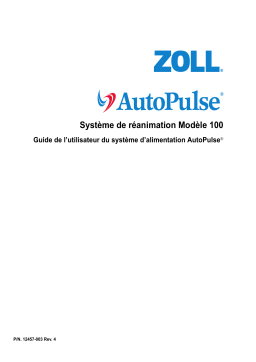 ZOLL AutoPulse Resuscitation System Mode d'emploi