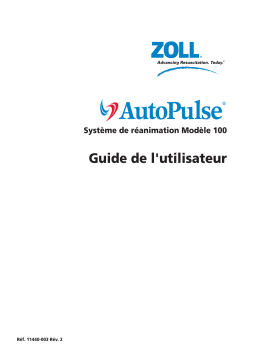 ZOLL AutoPulse Resuscitation System Manuel utilisateur