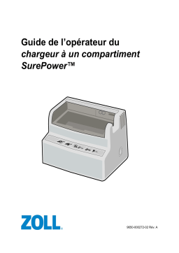 ZOLL SurePower Defibrillator Battery System Mode d'emploi