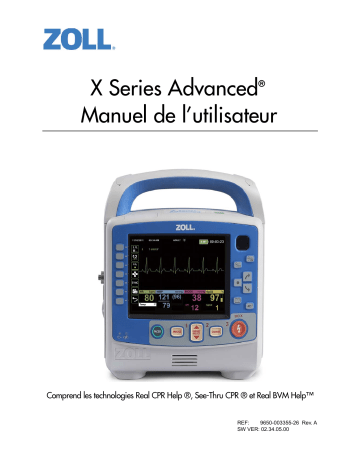 ZOLL X Series Advanced Manuel utilisateur | Fixfr
