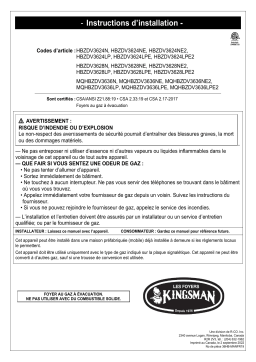 Kingsman Fireplaces HBZDV3632 Manuel utilisateur
