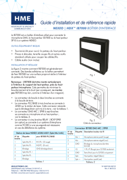 HME NEXEO|HDX IB7000 Interface Box Manuel utilisateur