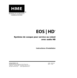 HME EOS|HD Wireless Drive-Thru Headset System Guide d'installation