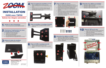 HME ZOOM CU50 Guide d'installation | Fixfr