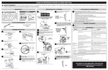 Black Max bm10700j 7000 Watt Portable Generator Manuel du propriétaire | Fixfr