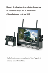 podofo Camera de Recul sans Fil,FHD 1080p 2X Cam&eacute;ra de Recul Manuel utilisateur