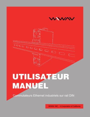 WIWAV WDH-5ET-DC 10/100Mbps Commutateurs Ethernet industriels 5 Ports Non gérés Manuel utilisateur | Fixfr