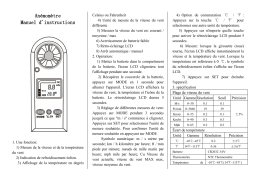 AOPUTTRIVER Anémomètre numérique portable Manuel utilisateur