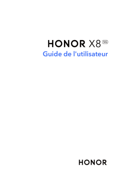 Honor X8 5G Mode d'emploi