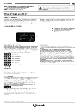 Bauknecht KGLF 182 IN Fridge/freezer combination Manuel utilisateur