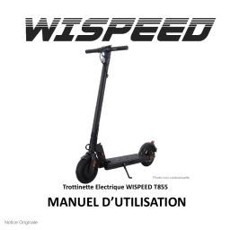 WISPEED T855 -Trottinette électrique Unisexe Manuel utilisateur