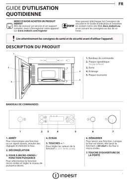 Indesit MWI 6211 IX Microwave Manuel utilisateur