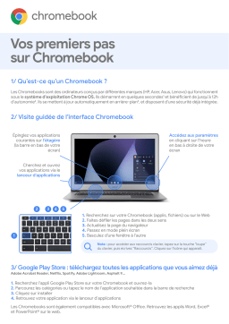 Acer Chromebook CB314-2H-K6WL Ordinateur Portable 14'' HD Manuel utilisateur