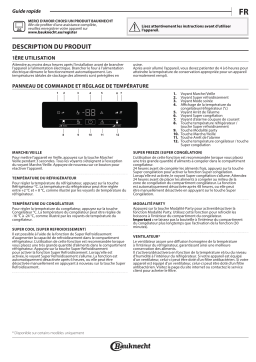 Bauknecht KGSF 203G IN Fridge/freezer combination Manuel utilisateur