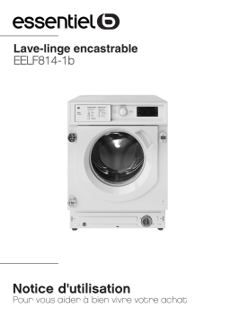 Essentiel b EELF814-1b Washing machine Manuel utilisateur