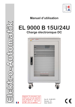 Elektro-Automatik EA-EL 9500-270 B 15U GH DC Electronic Load Manuel du propriétaire