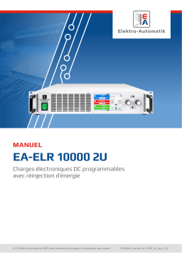 Elektro-Automatik EA-ELR 11500-06 2U DC Electronic Load Manuel du propriétaire