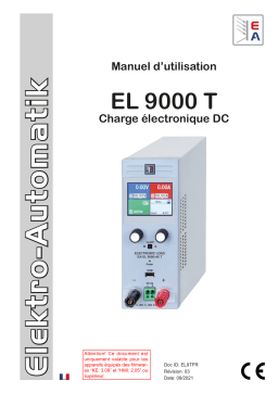 Elektro-Automatik EA-EL 9500-08 T DC Electronic Load Manuel du propriétaire