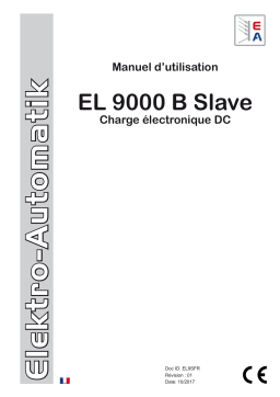 Elektro-Automatik EA-EL 9750-60 B 3U Slave DC Electronic Load Manuel du propriétaire