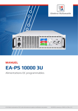 Elektro-Automatik EA-PS 10500-60 3U DC Laboratory Power Supply Manuel du propriétaire