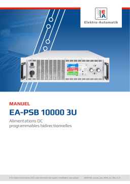 Elektro-Automatik EA-PSB 10060-340 3U Bi-directional DC Laboratory Power Supply Manuel du propriétaire