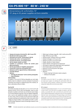 Elektro-Automatik EA-PS 805-12-150 Double DC Industrial Power Supply Fiche technique