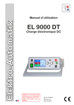 Elektro-Automatik EA-EL 9360-20 DT DC Electronic Load Manuel du propriétaire