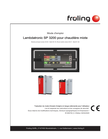 Froling Lambdatronic SP 3200 Mode d'emploi | Fixfr