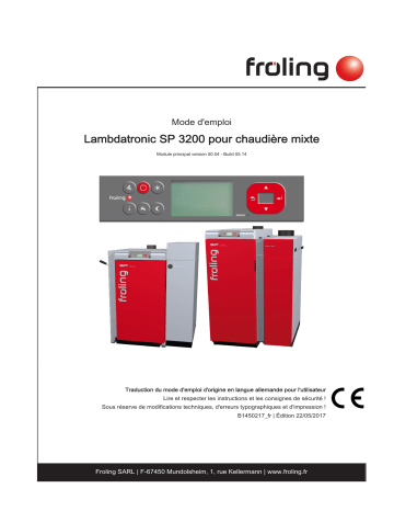 Froling Lambdatronic SP 3200 Mode d'emploi | Fixfr