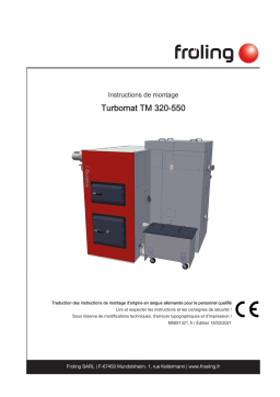 Froling Turbomat TM 320-550 Guide d'installation