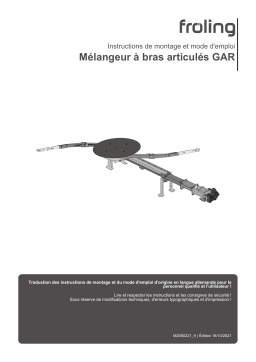 Froling Gelenkarm-Rührwerk GAR 110 / 150 Guide d'installation