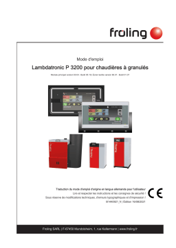 Froling Lambdatronic P 3200 Mode d'emploi