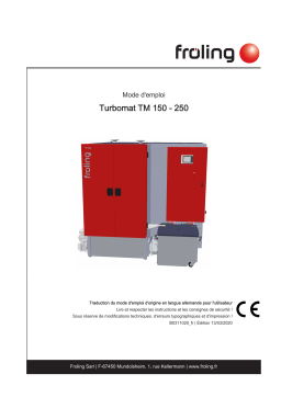 Froling Turbomat 150-250 Mode d'emploi