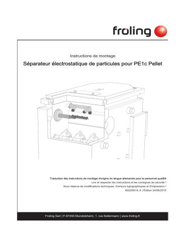 Froling Electrostatic particle separator Guide d'installation | Fixfr